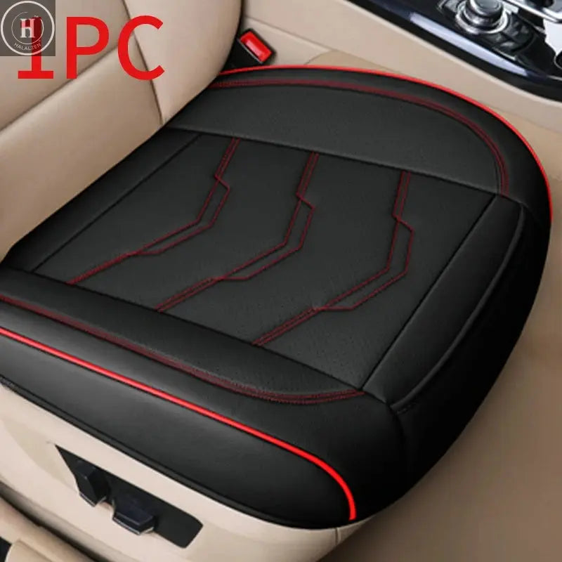 Universal PU Leather Car Seat Cover Breathable Automobiles Protect Seat Cushion Vehicle Luxury Interior Non Slide Accessories HALALZEN