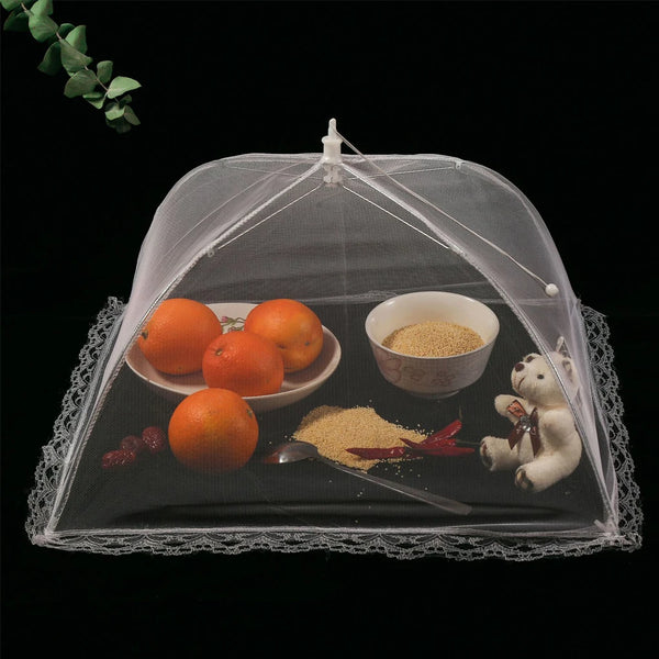 Folding Food Mesh Cover Tent Home Dining Table Kitchen Counter Meal Vegetable Fruit Umbrella Breathable Insect-proof Food Cover Halalzen