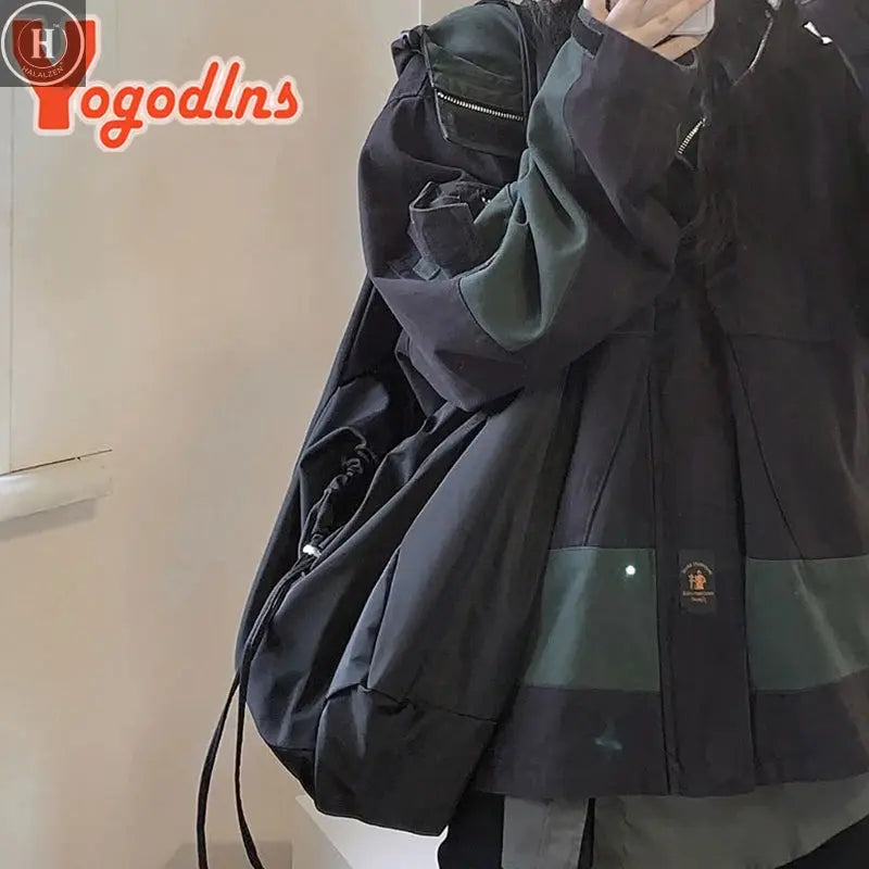Yogodlns Large Capcaity Nylon Shoulder Bag Female Travel Light Tote Bag Casual Solid Color Crossbody Bag Designer Hobo Bag Purse HALALZEN
