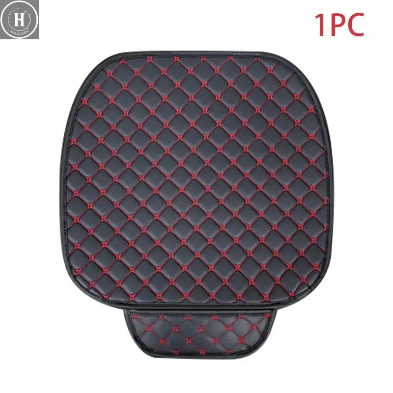 SEAMETAL Artificial Leather Car Seat Covers Four Seasons Car Seat Cover Interior Leather Seats Protector Chair Mats Accessories HALALZEN