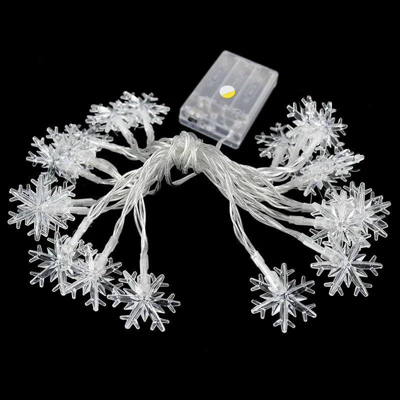 Snowflake LED Light Christmas Decorations For Home Hanging Garland Christmas Tree Decor Ornament 2024 Navidad Xmas Gift New Year