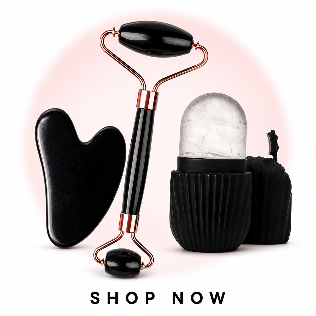 Ice Face Roller &amp; Gua Sha Facial Massage Tool