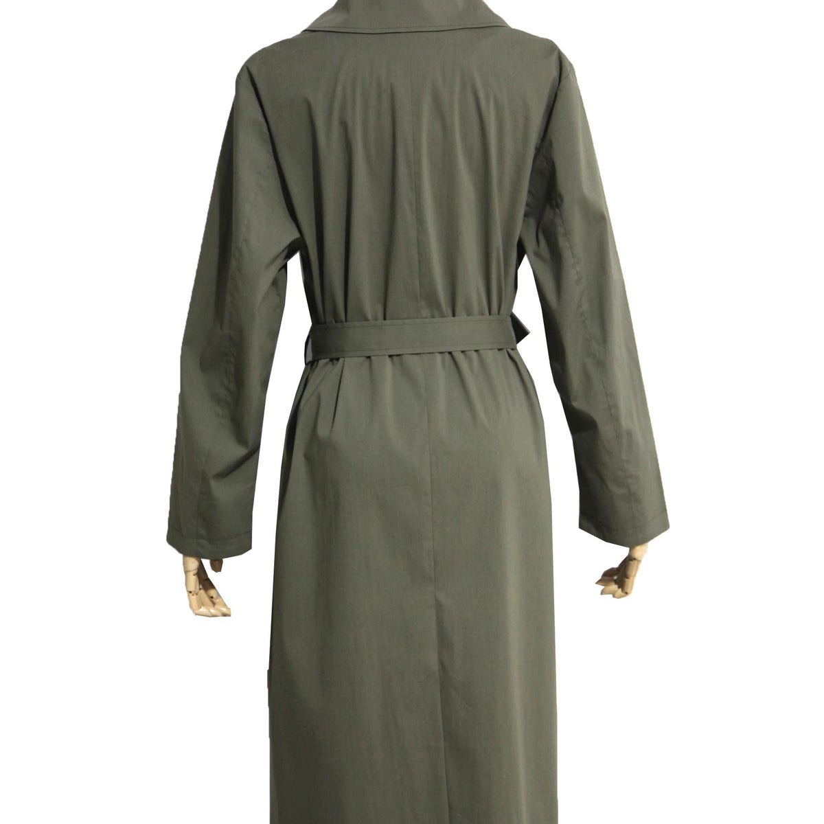 Spring and Summer Lapel Belt Long Trench Coat