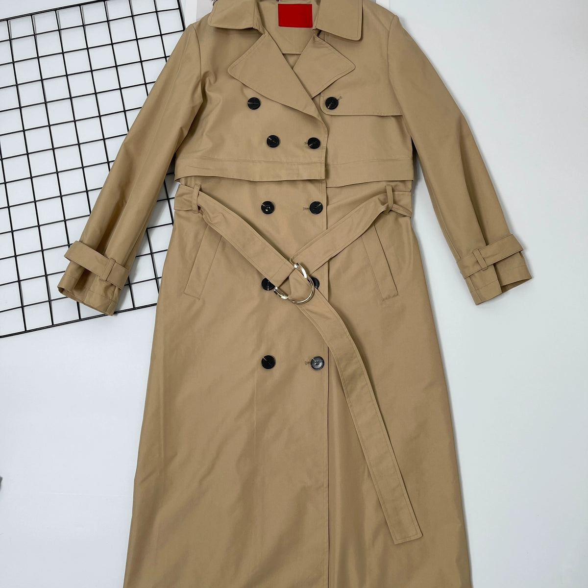 Italian Long Autumn All-Matching Double-Breasted Trench Coat