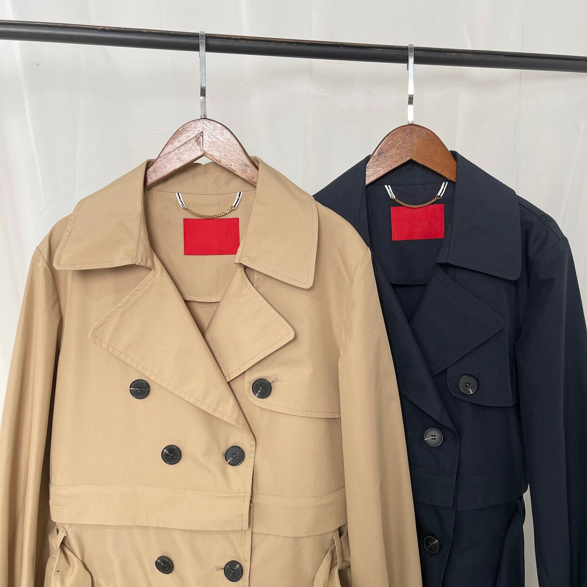 Italian Long Autumn All-Matching Double-Breasted Trench Coat