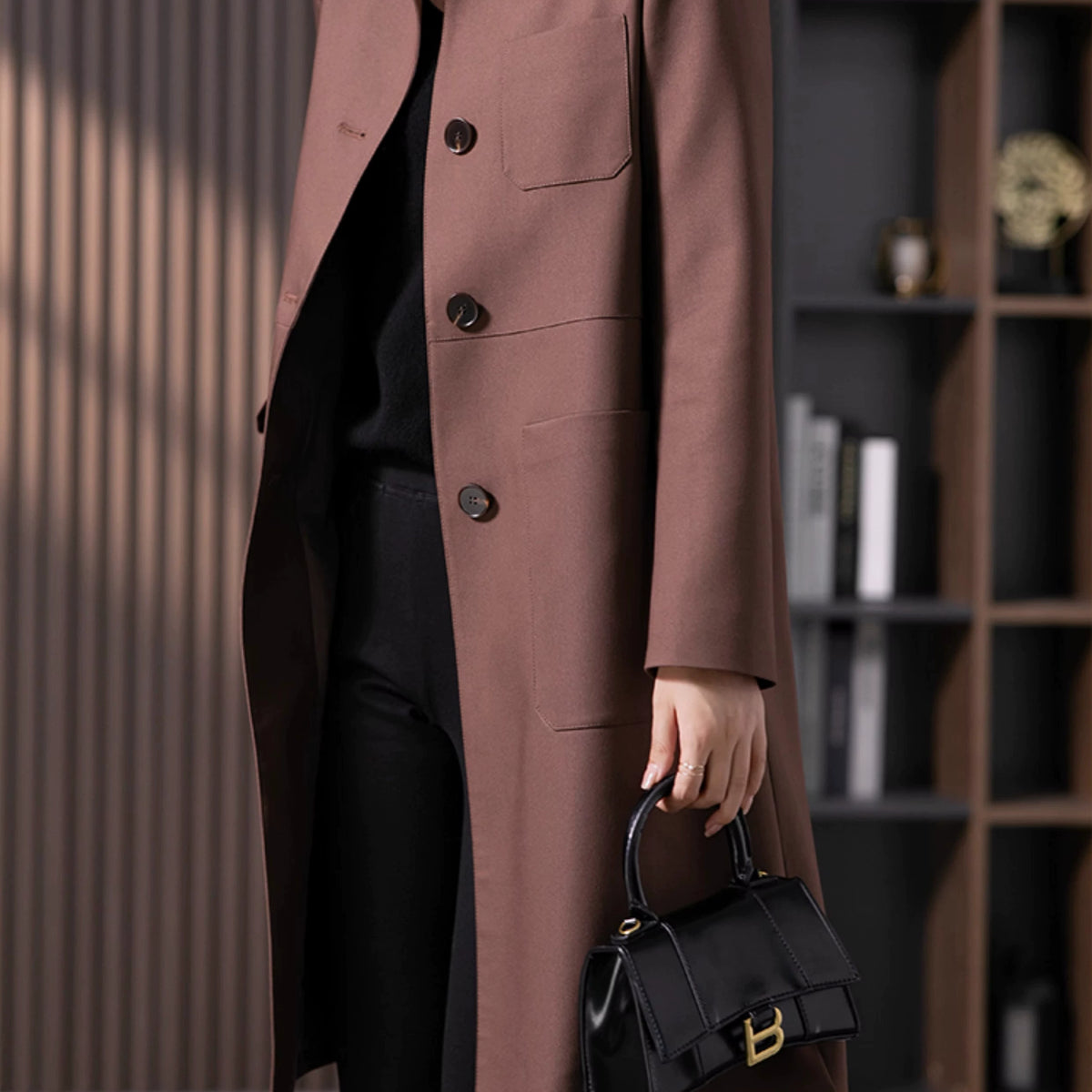 Vldoliya Elegant Anti-Aging Mid-Length Trench Coat Outwear Female 2023 Spring & Fall New Arrival K-style Loose Elegant Straight-leg