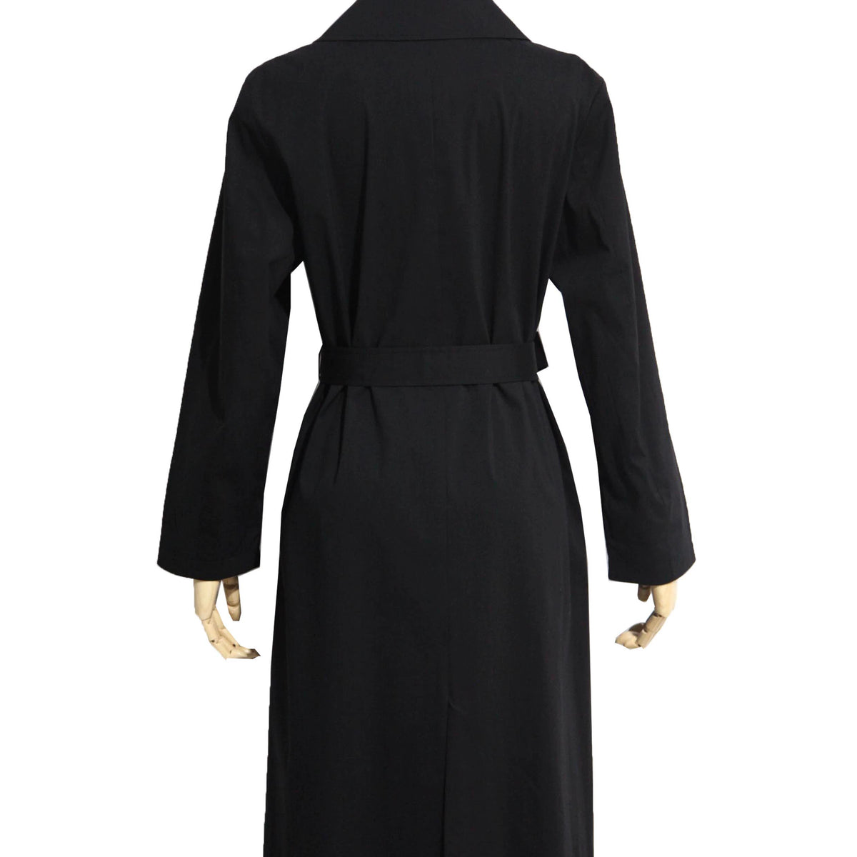 Spring and Summer Lapel Belt Long Trench Coat