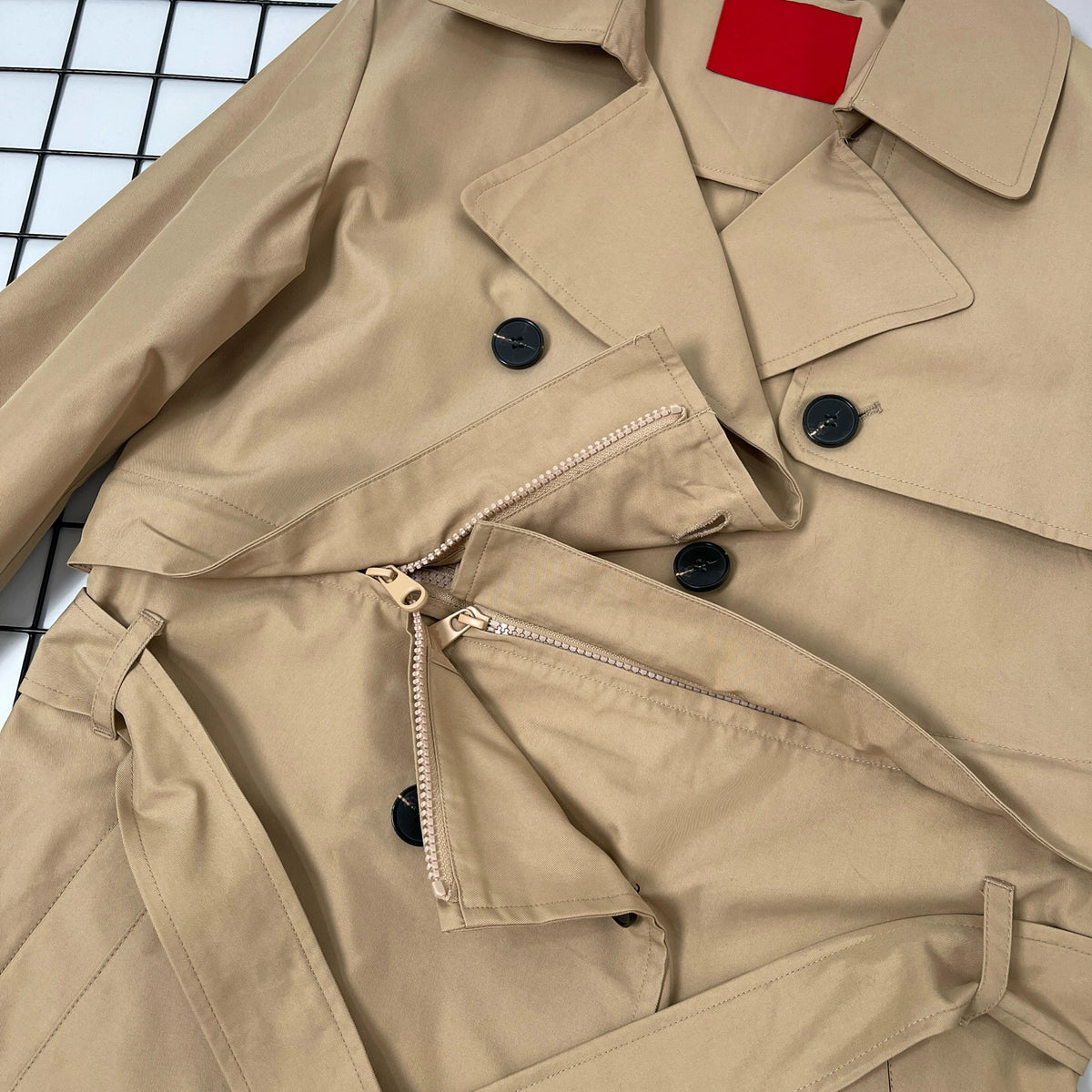 Italian Long Autumn All-Matching Double-Breasted Trench Coat