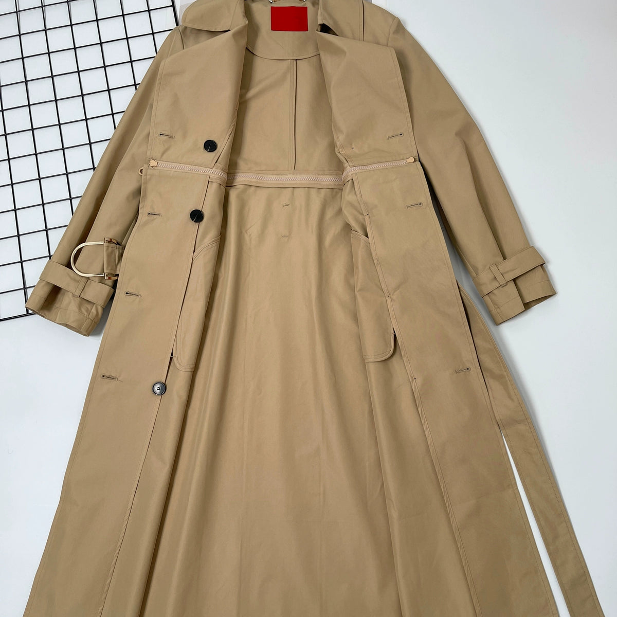 Italian Long Autumn All-Matching Double-Breasted Trench Coat