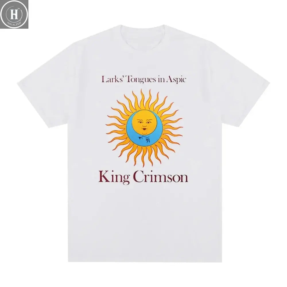King Crimson Rock Music Printed Graphic Band T-shirt Cotton Men T Shirt New TEE TSHIRT Womens Tops HALALZEN