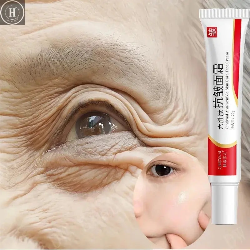 Instant Wrinkle Remover Face Cream Anti Aging Firming Lifting Fade Fine Lines Whitening Moisturizing Brighten Tighten Skin Care HALALZEN
