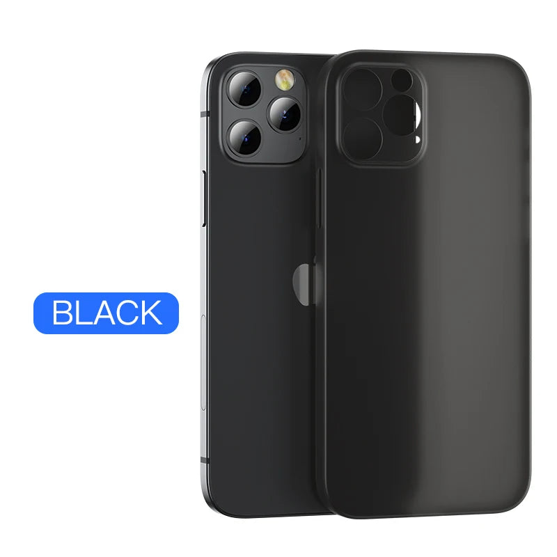 Ultra Thin PC Matte Case For iPhone 11 12 13 14 15 16 Pro Max 15 Plus Frosted Phone Cover shell