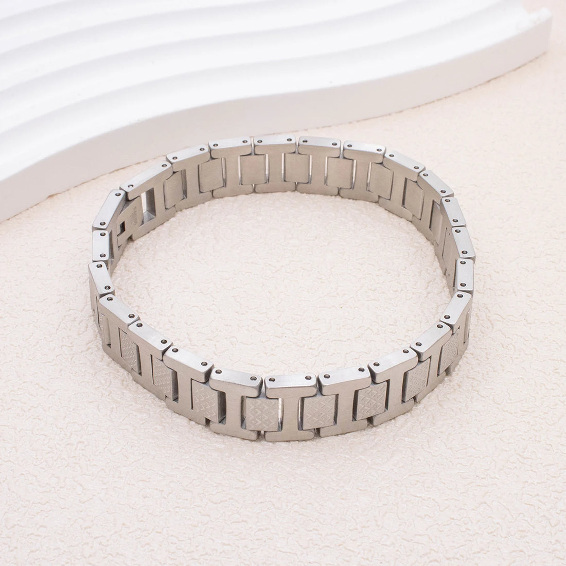 12MM Width Watch Strap Stainless Steel Bracelet Women/Men Fashion Minimalist Punk Style Bangle Party Holiday Jewelry Gifts