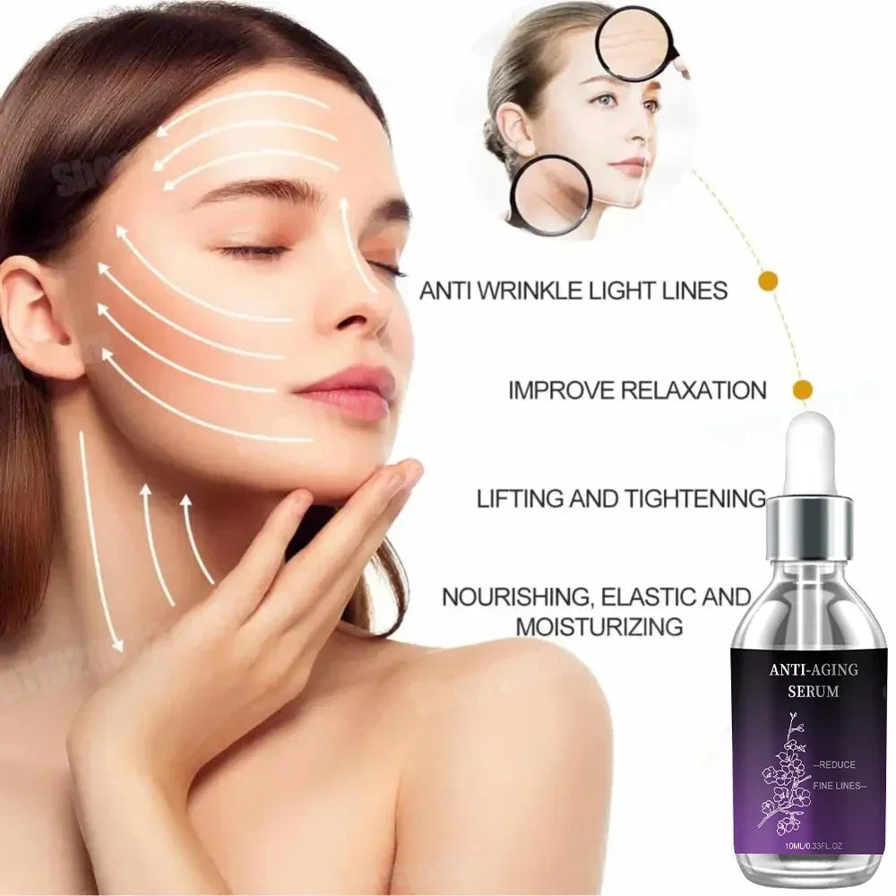 Premium Anti-Wrinkle Hyaluronic Acid Serum - Reduces Fine Lines Deep Hydration Firms Skin Fast Absorption Non-Greasy HALALZEN