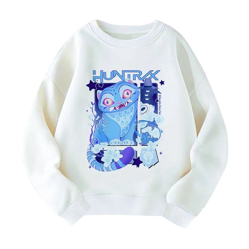 Hoodies in Movies, Kpop Devil Hunter Sweatshirts, Cute Tiger Hoodies for Boys and Girls Harajuku