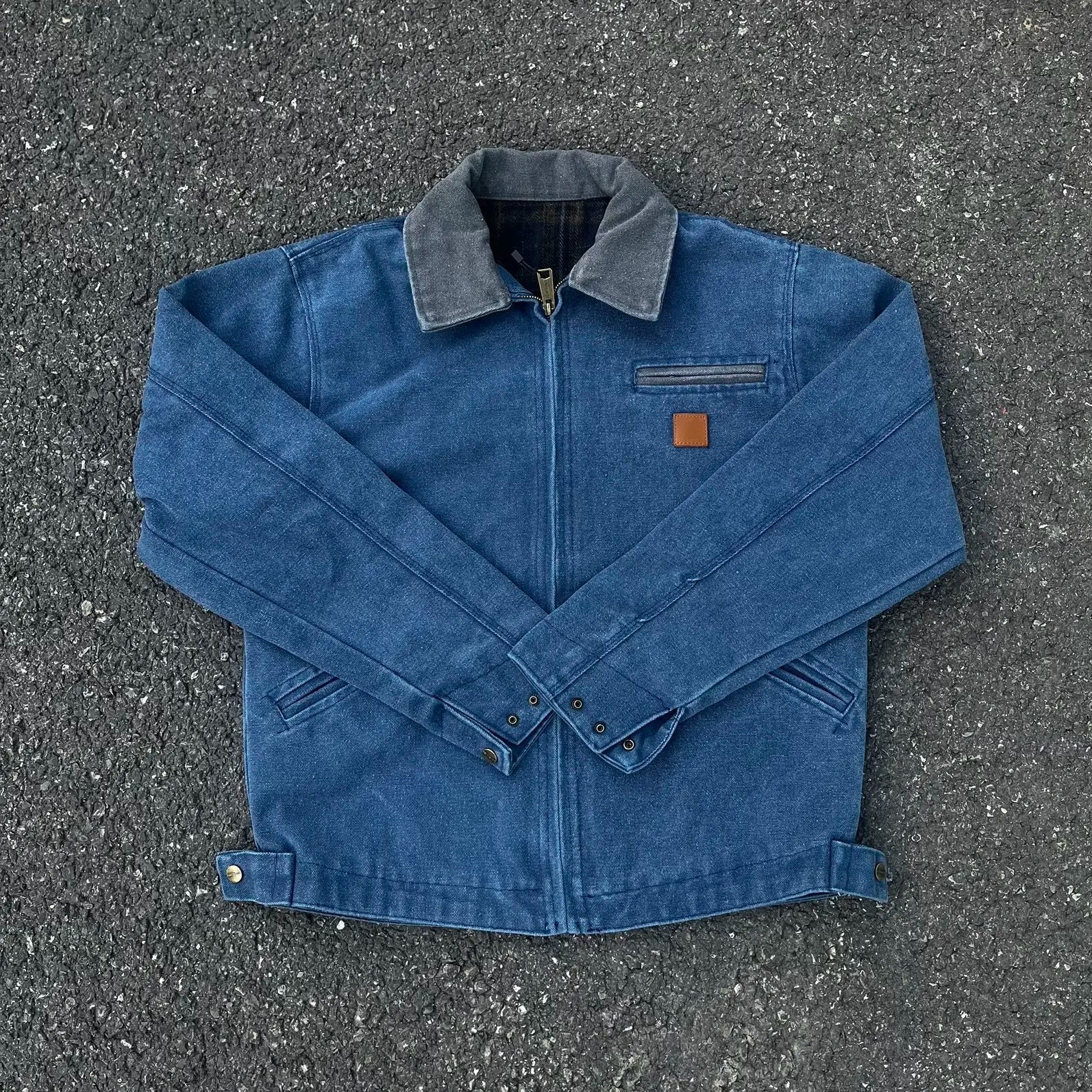 J97 Detroit American Vintage Washed Denim Tooling Jacket Canvas Jacket