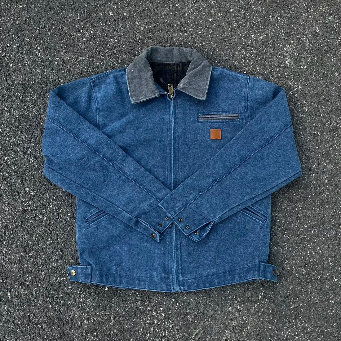 J97 Detroit American Vintage Washed Denim Tooling Jacket Canvas Jacket