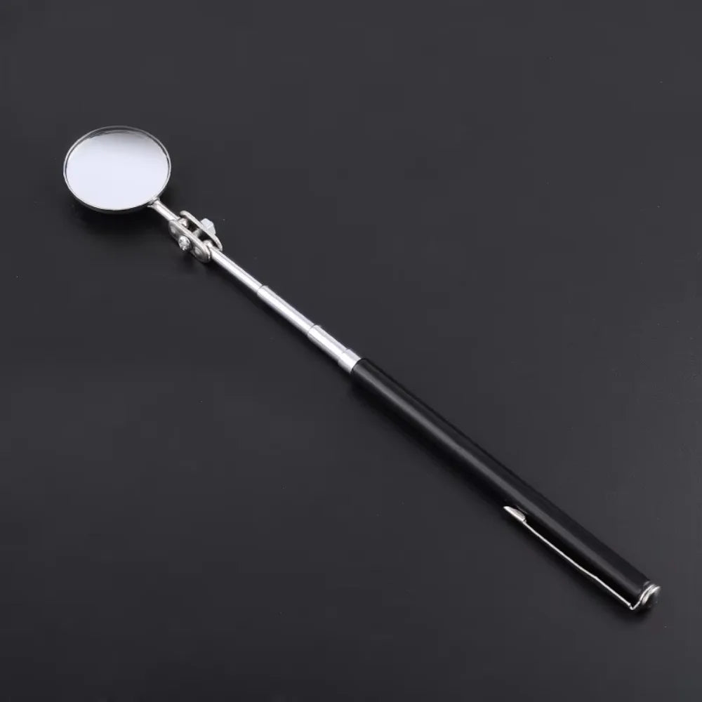 Extendible Inspection Rotatable Mirror Square Round Angle Telescopic Mirror Stainless Steel Detection Tool Equipment Automotive