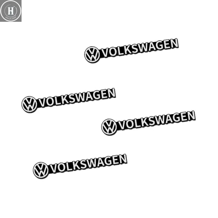 hot 4/10 pcs for VW Volkswagen 3D aluminum speaker stereo Golf Polo Passat Jetta Tiguan Touran speaker badge emblem Sticker Acc HALALZEN