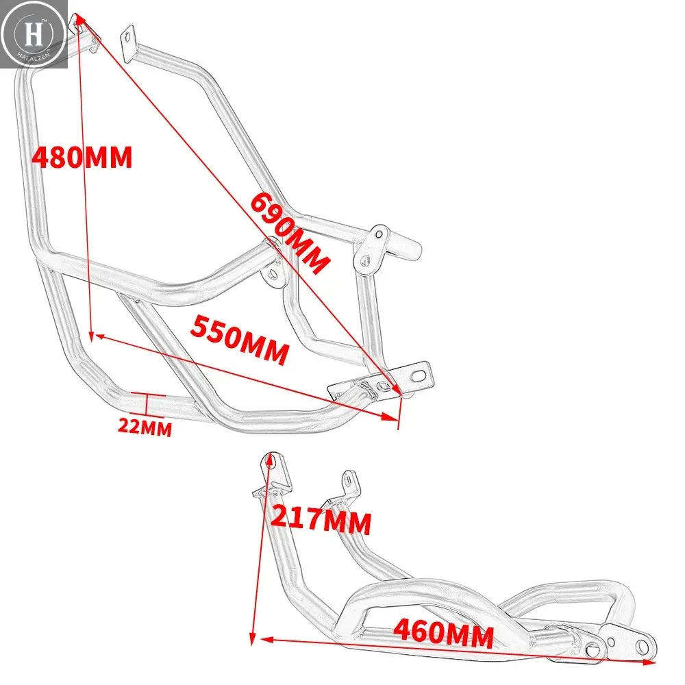 For Benelli TRK 251 BJ 250 2018-2025 Engine Crash Bar Guard Highway Bumper Stung Cage Motorcycle Accessories HALALZEN