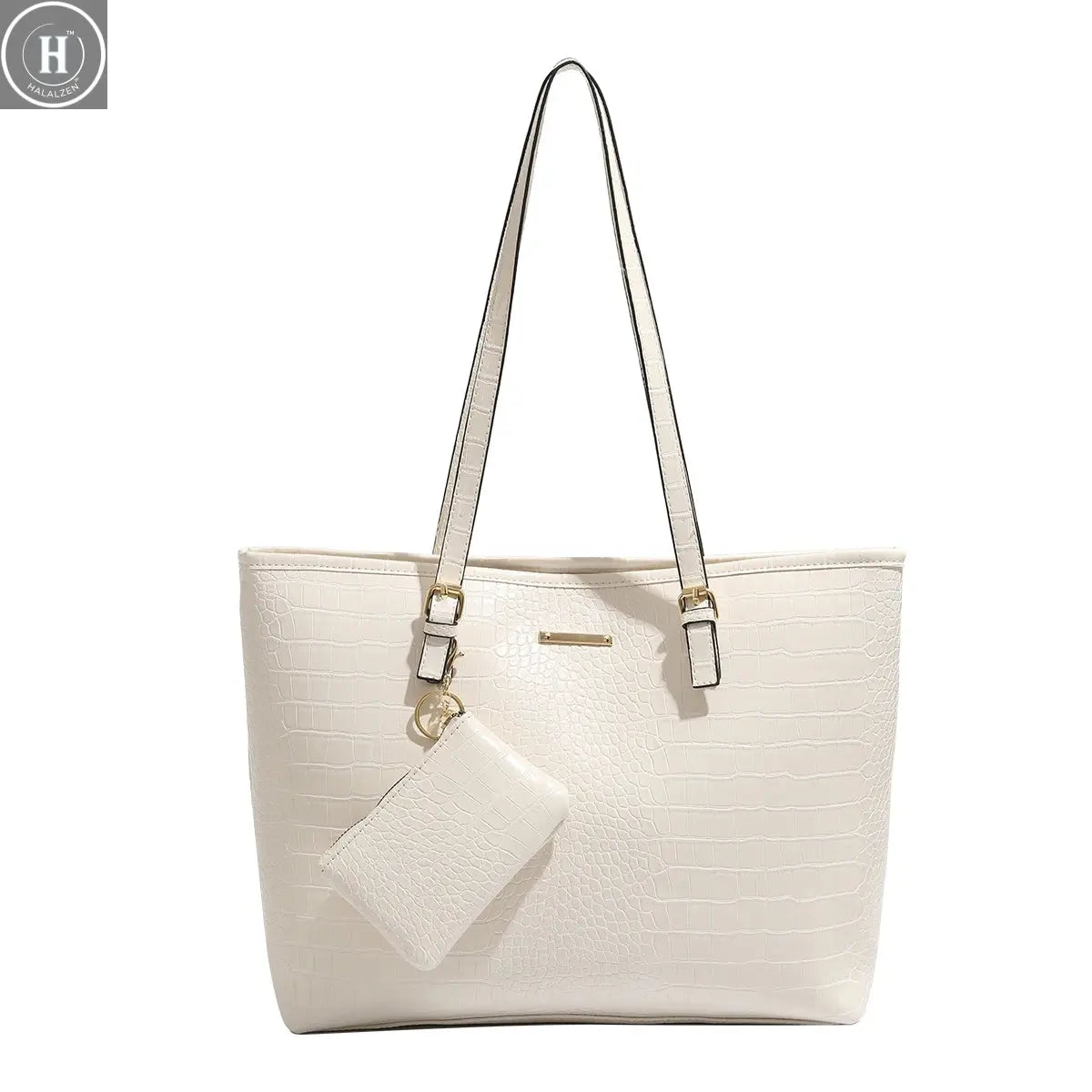 2024 Premium Handbag with Crocodile Pattern Commuting Shoulder Bag Large Capacity Tote Bag Fashion Women's Bag HALALZEN