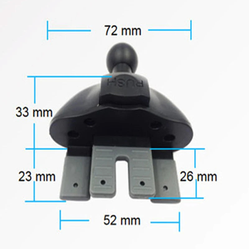 Car CD Slot Mobile Phone Holder Accessories 17mm Ball Head Base for Car CD Slot Mount for iPhone Samsung Xiaomi GPS Brackets