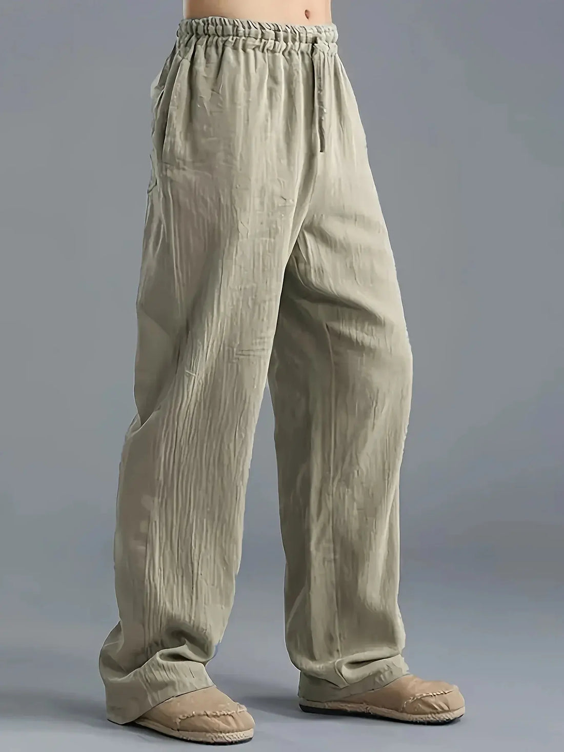 Men's plus-size slacks linen breathable sweatpants Halalzen UK