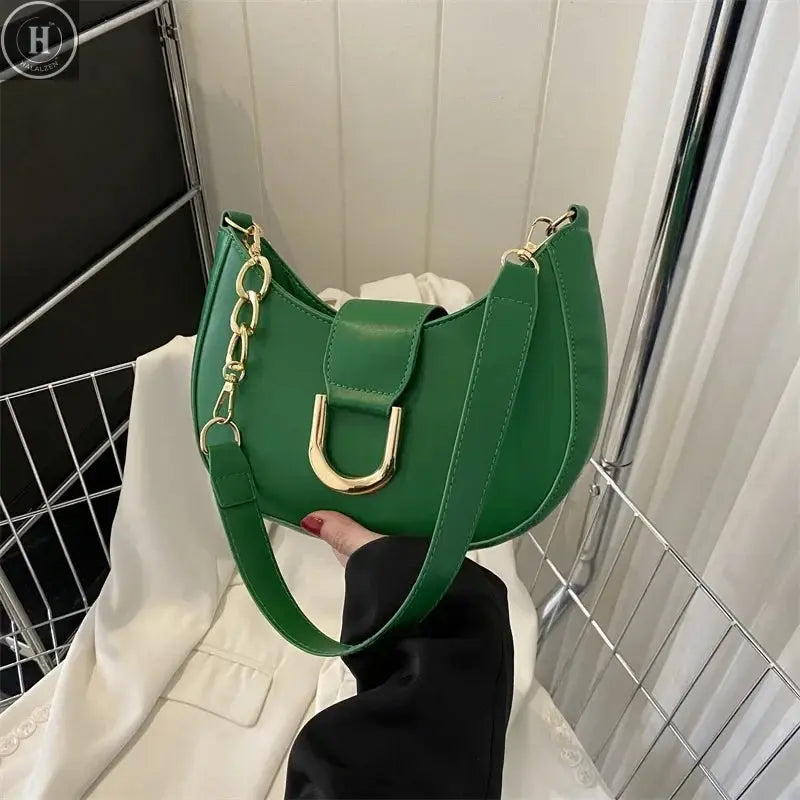 Trendy Pu Leather Shoulder Bag for Women Stylish Underarm Purse with Zipper Closure, Elegant Design Perfect for Everyday Use HALALZEN