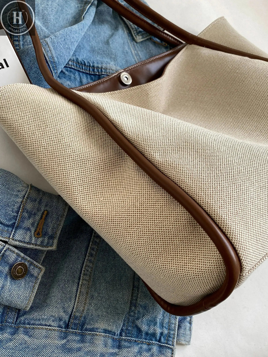 1 Piece Ladies Large Capacity Shoulder Tote Bag fashion Commuter Women's Bag Suitable for Mommy Daily HALALZEN