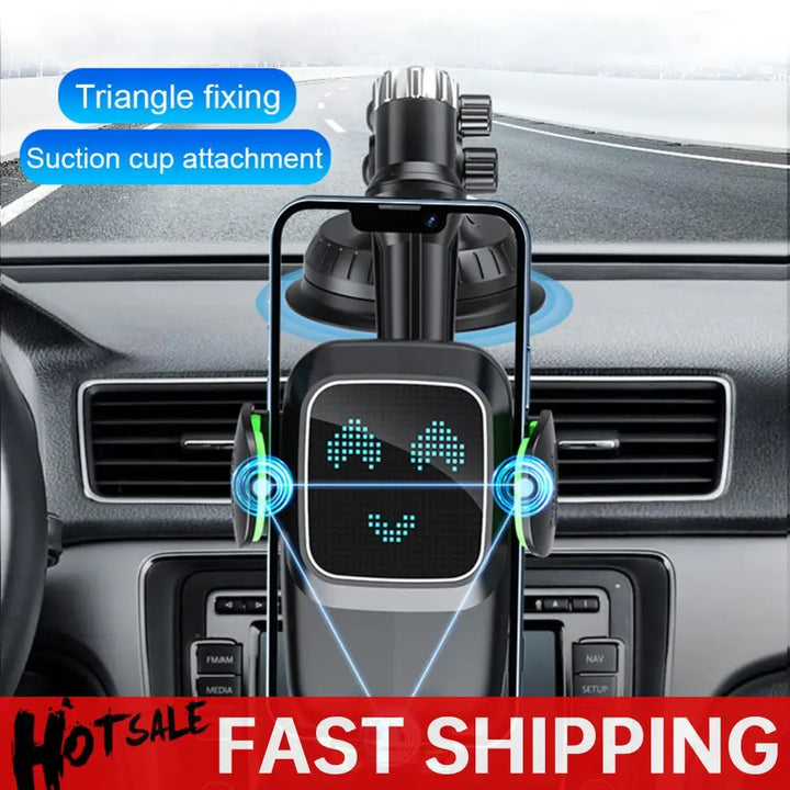 Air Vent Phone Mount Flexible Long Arm 360 Degree Rotating Phone Clip Bracket Hands Free Dashboard Phone Holder for 4.7-7.2 Inch