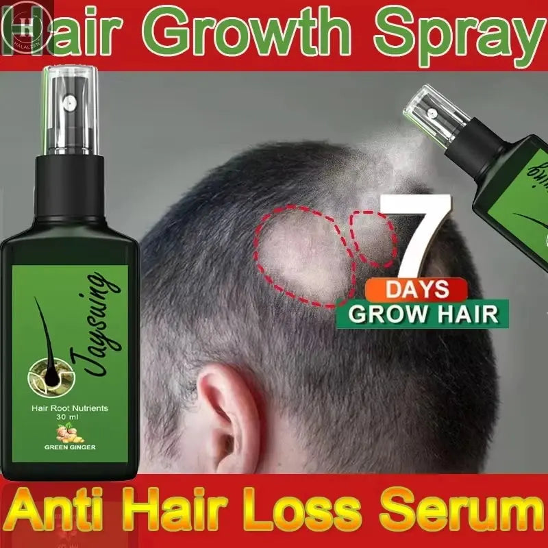Fast Hair Growth Serum Spray Anti Hair Loss Prevent Baldness Scalp Treatment Repair Roots Beauty Health Hair Care For Men Women HALALZEN
