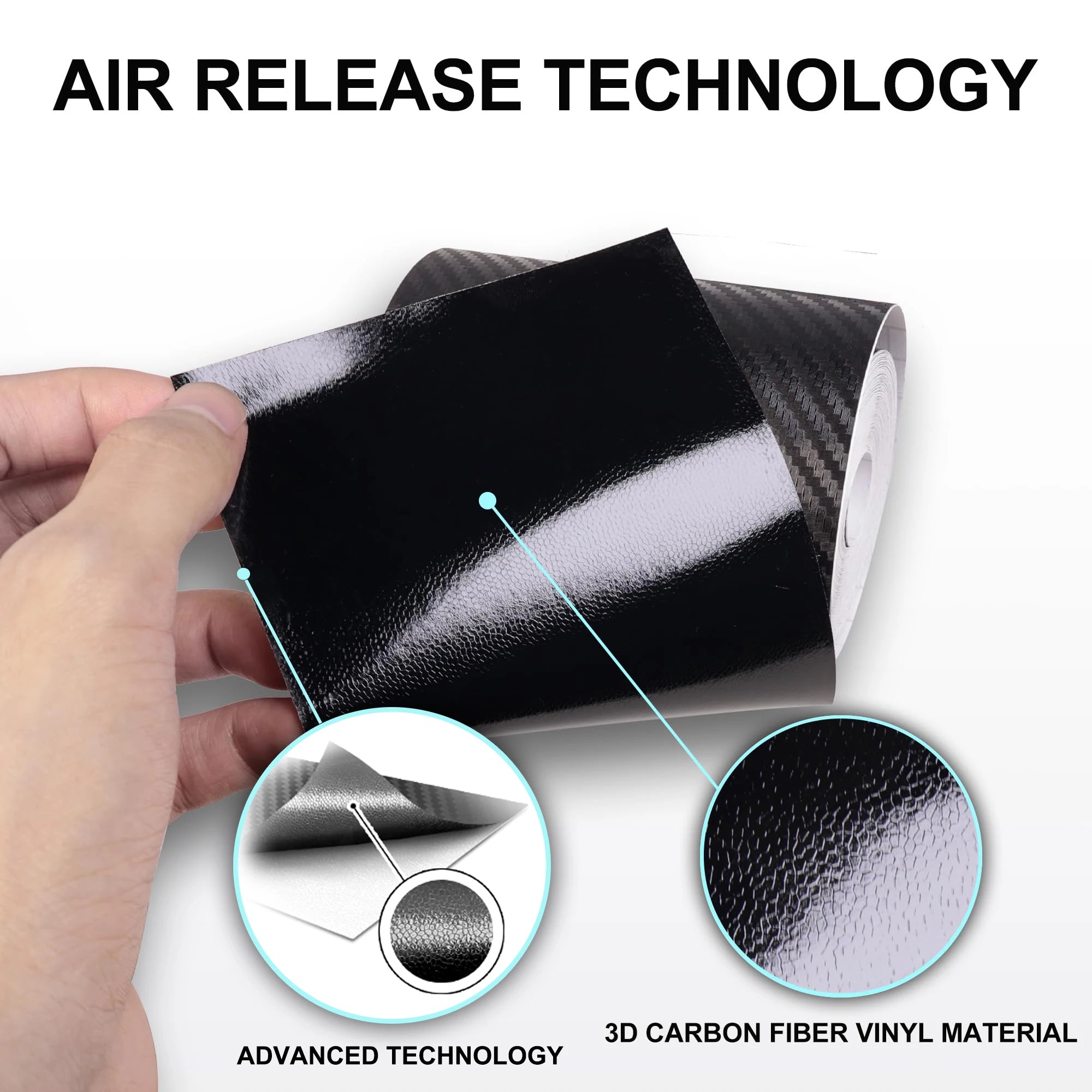 Carbon Fiber Car Body Vinyl Wrap Matte Accessories Glossy Black Sticker 3D 4D 5D 6D Auto Foil Cover Motorcycle Decoration Film