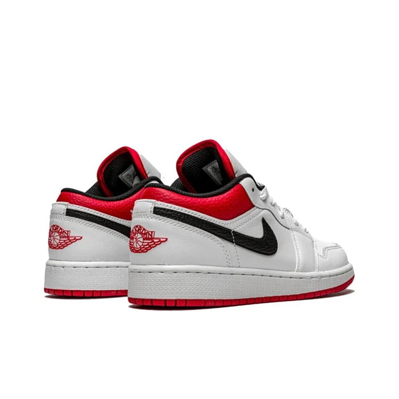 Original Air Jordan 1 low "Red Anti-Slip Low Top Retro Basketball Shoes Men's Sneakers