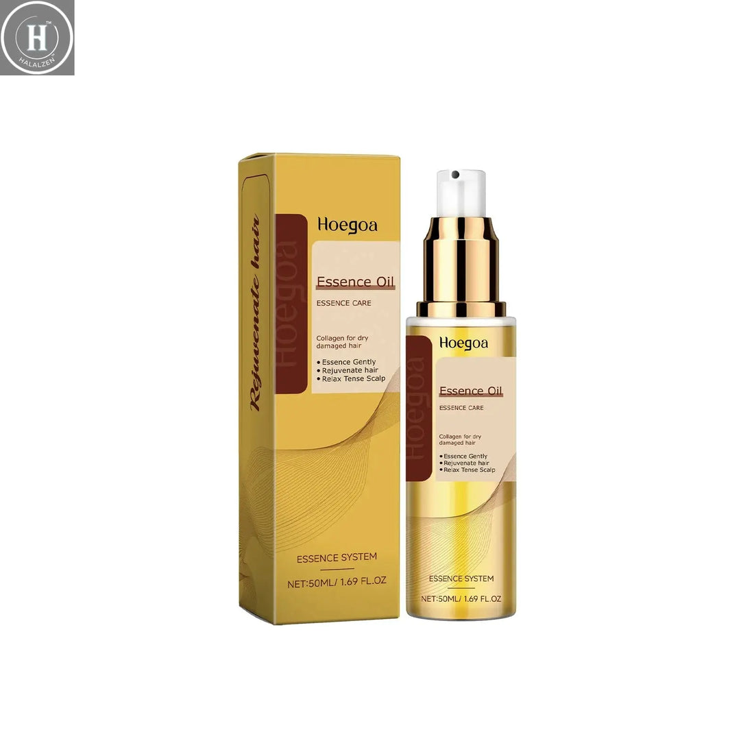 Pure Argan Oil Hair Essential Oil Preventing Hair Loss Nourishing Smoothing Dry Frizzy Multi-functional Argan Hair Care Product HALALZEN