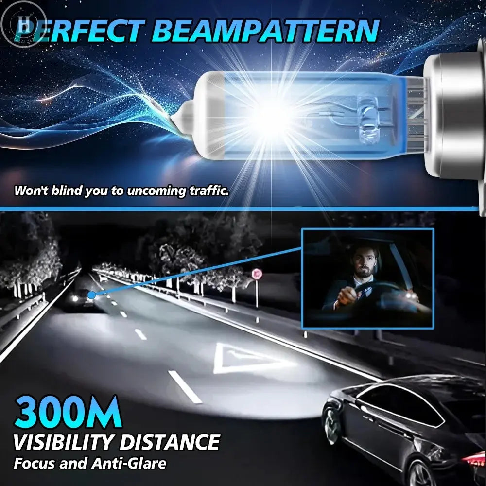 Super Bright Halogen Bulbs H1 H4 H7 H11 H9 9005 HB3 9006 HB4 9008 9012 100W 6000K Headlight 12V Fog Lights 880 5202 Driving Lamp HALALZEN