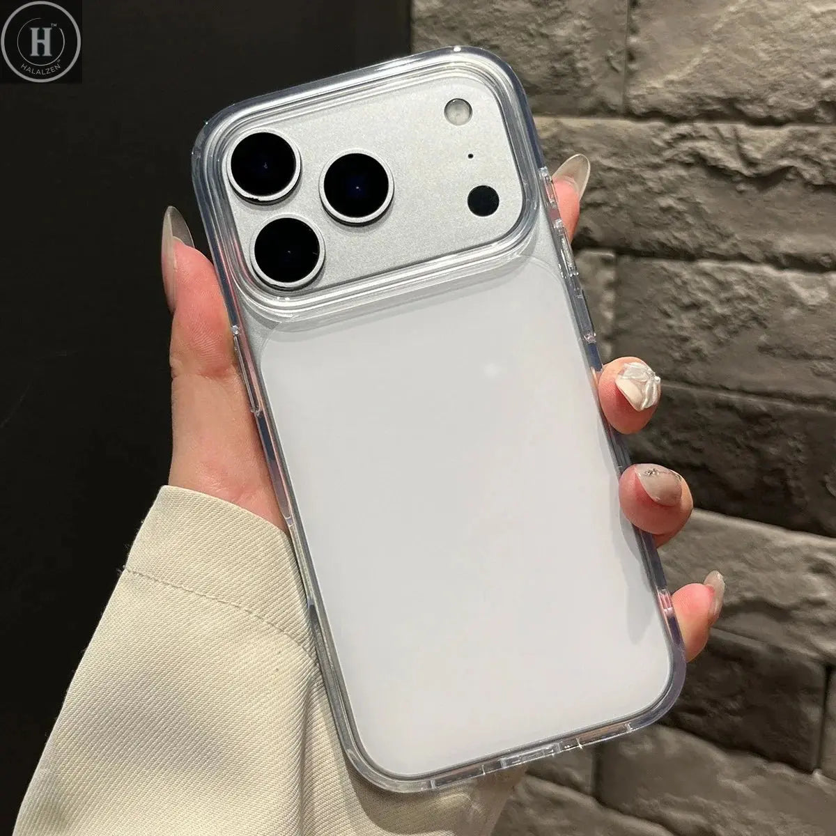 Fashion Color Block Transparent Edge Phone Case For iPhone 15 16 17 Pro Max 17Air TPU Shockproof Armor Shell for 17pro 16proMax Halalzen UK