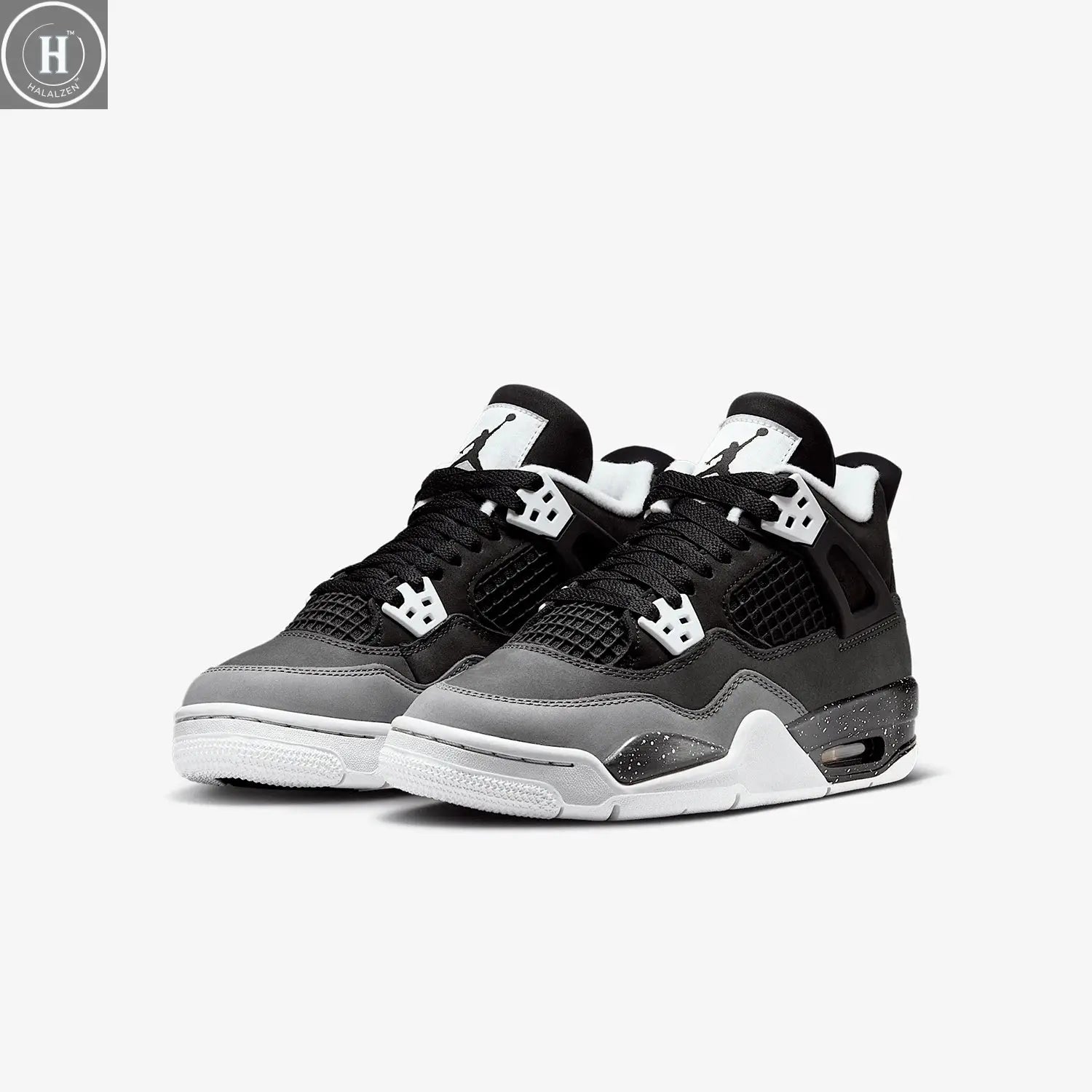 Nike genuine Air Jordan 4 GS women's large children's shock-absorbing sports shoes FQ8213-002 HALALZEN