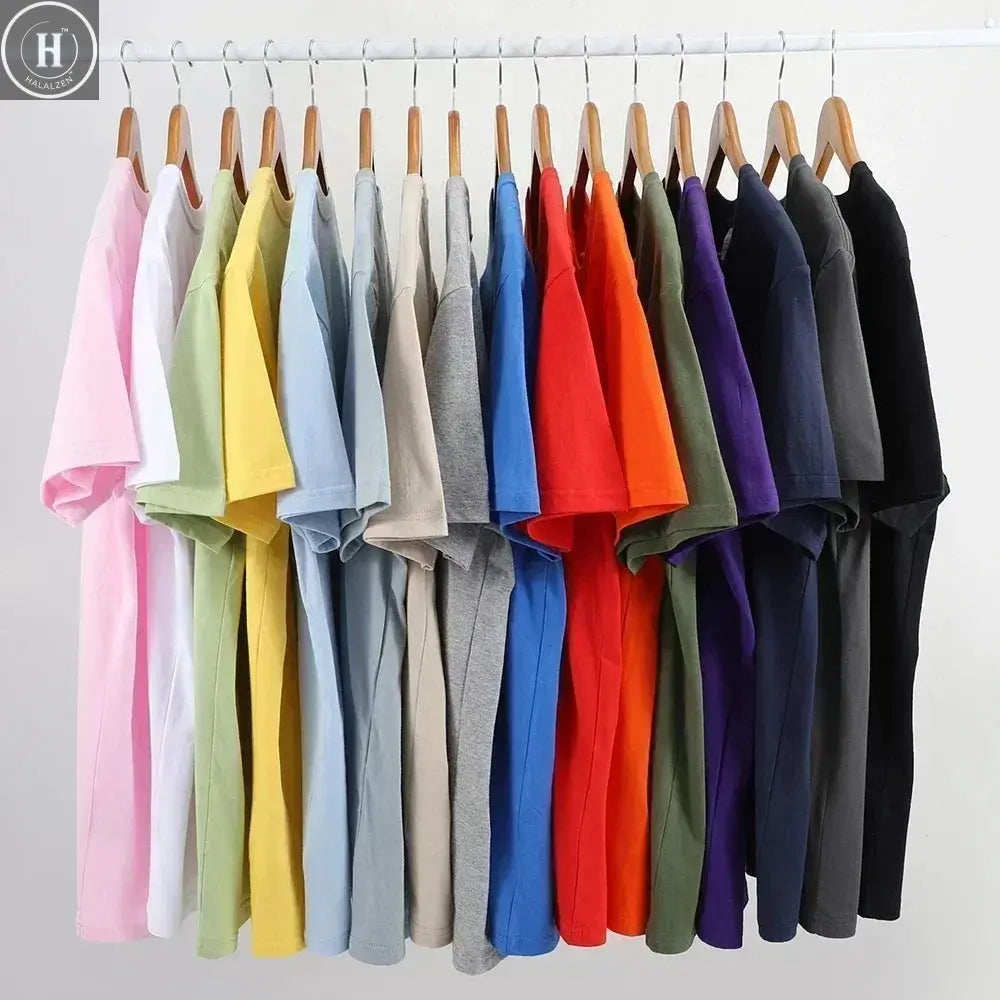 Focus Letter Minimalist Style 100% Cotton T-Shirt, Lightweight Round Neck Short Sleeve Tee, Perfect for Men & Women HALALZEN