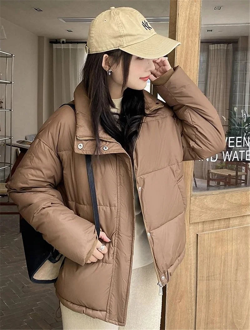 2024 New Winter Jacket Women Parkas Female Thicken Warm Jacket Cotton Padded Parka Loose Snow Coat Waterproof Outwear