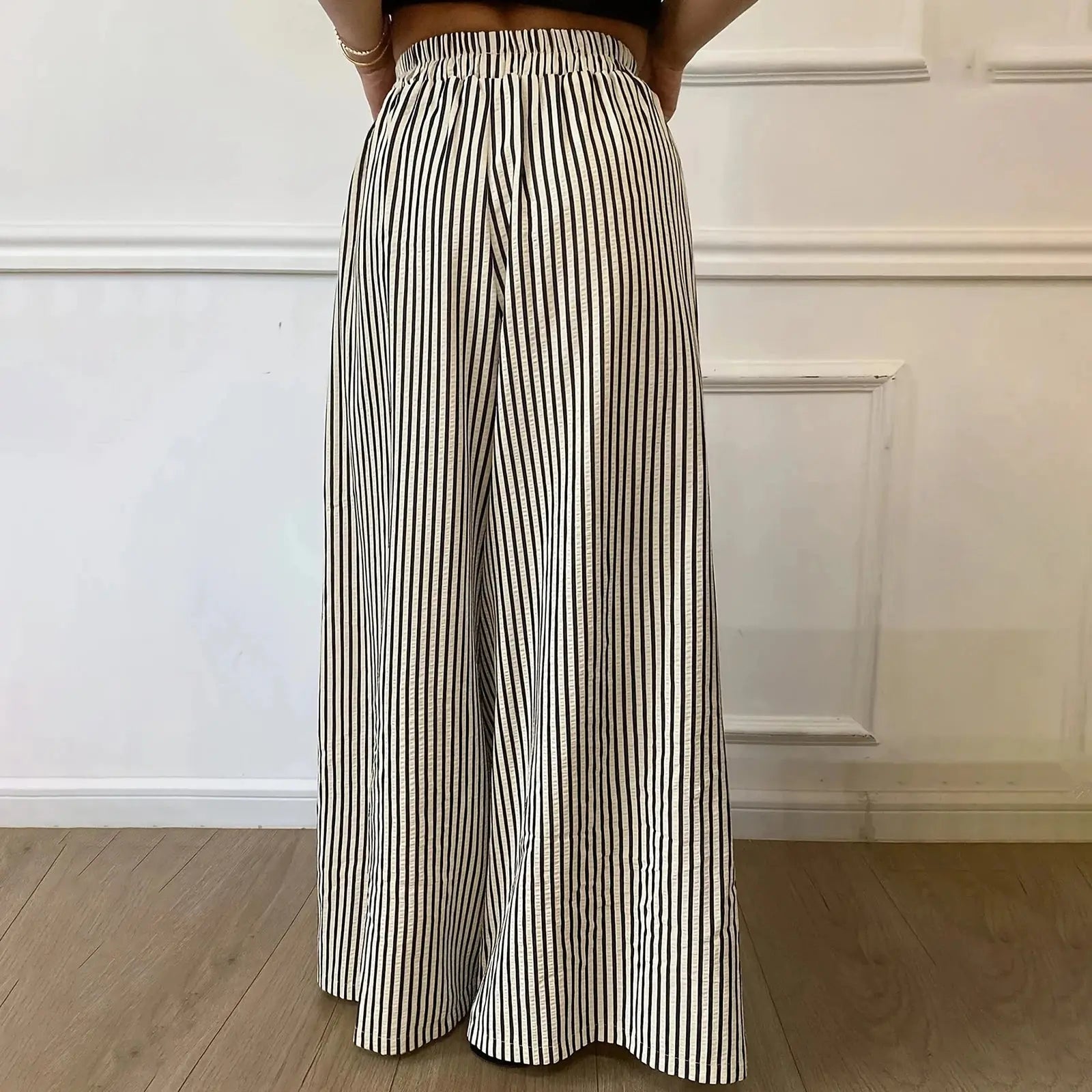 Women s Boho Chic Floral Print Wide Leg Palazzo Pants High Waist Loose Fit Trousers with Pockets and Belt Detail Halalzen UK