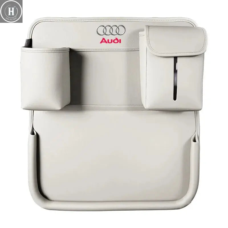 Car Seat Back Storage Bag Foldable Dining Table Tablet Tray Hanging Bag for Audi A1 A3 A4 A5 A6 A7 A8 Q3 Q5 Q7 Q8 RS4 RS5 S3 S4 HALALZEN
