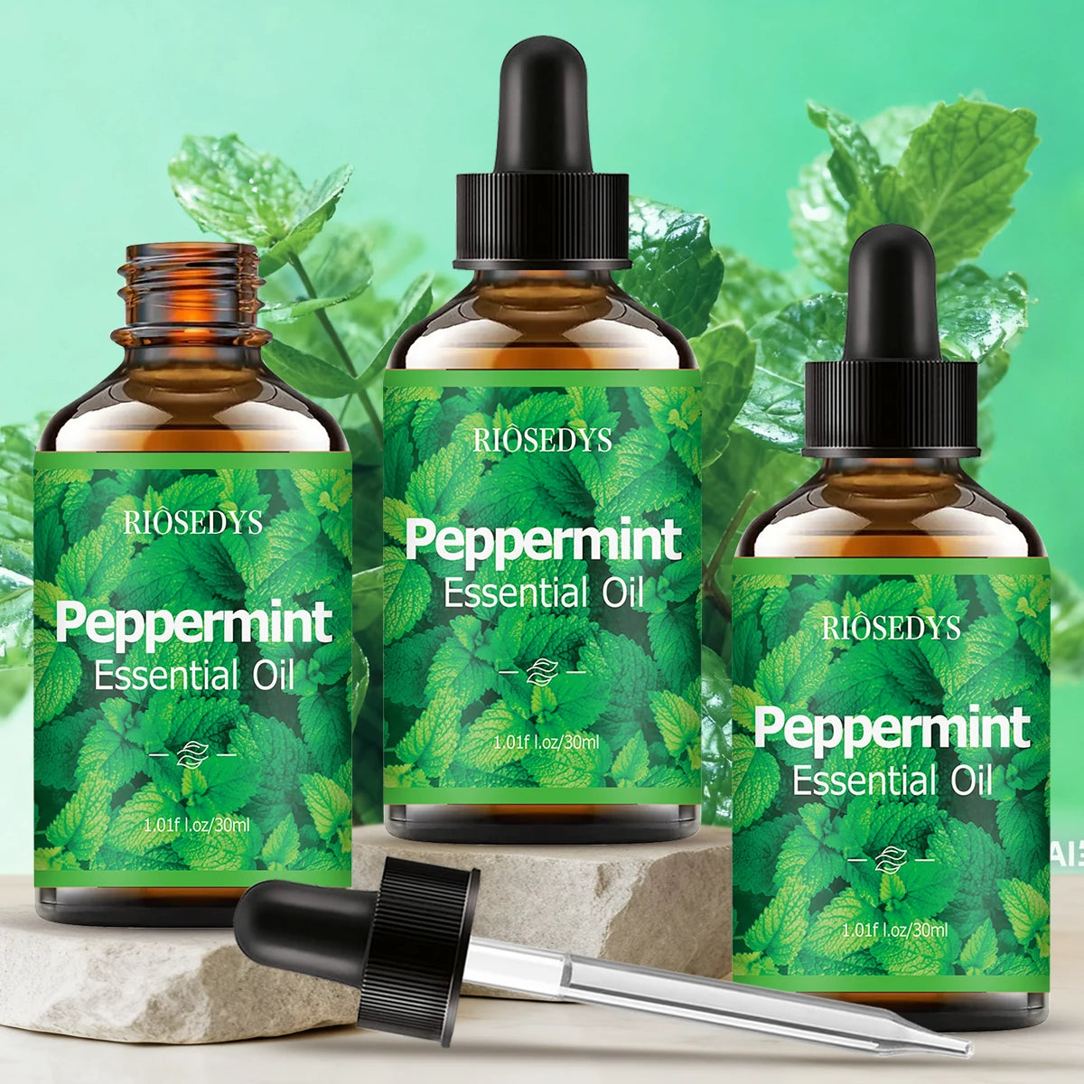 Peppermint essential oil, with its herbal scent, is suitable for aromatherapy diffusion and body massage,and also nourishes hair