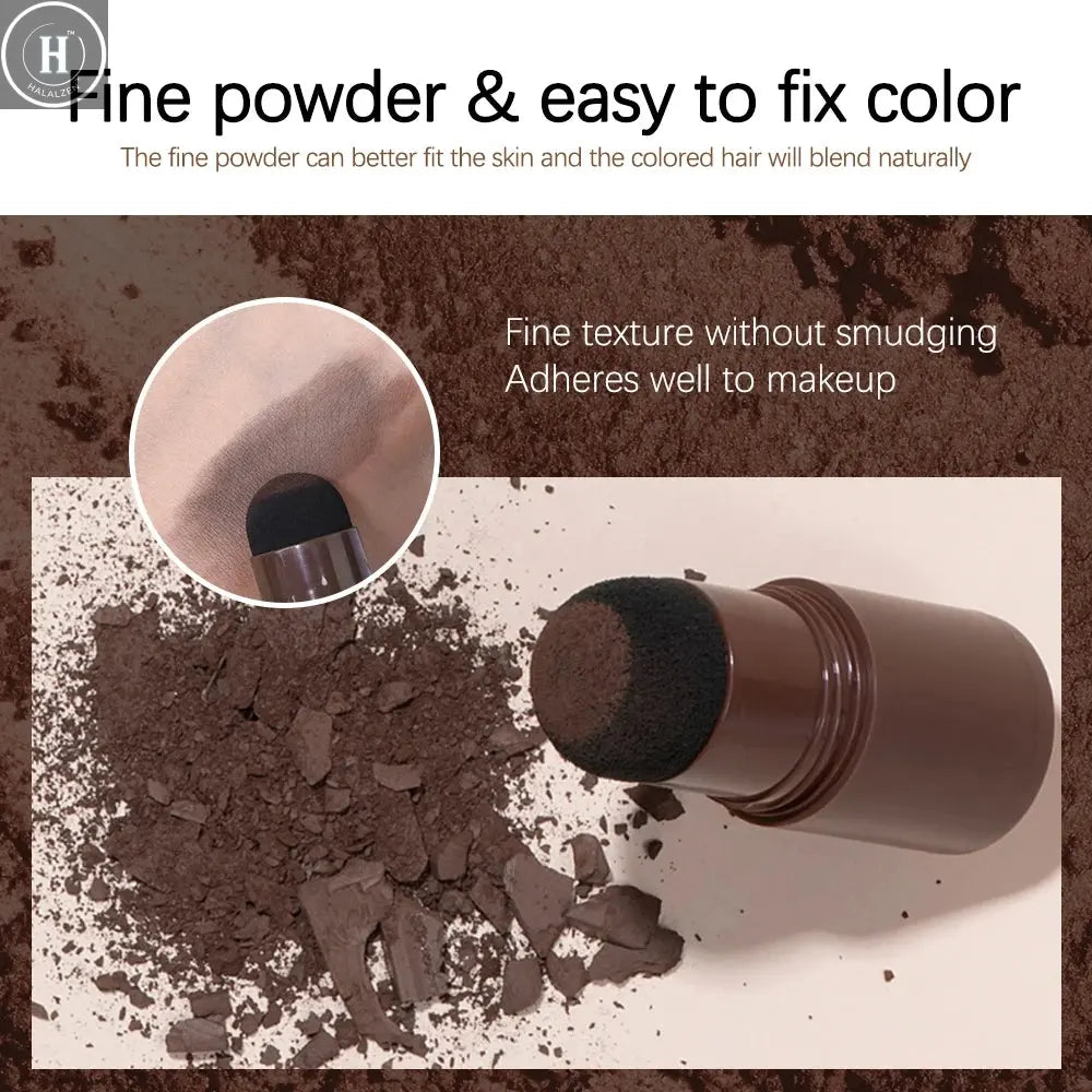 Hairline Powder Long Lasting Shadow Filling Forehead Hair Gaps Waterproof Sweat-proof Fine Powder Natural Color Hairline Makeup HALALZEN