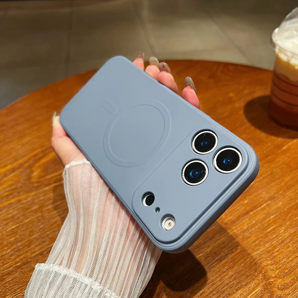 for iPhone 17 Pro Max 17 Air Case Magnetic Cover Mag-safe Liquid Silicone Lining All-round Camera ProtectPlease note phone model