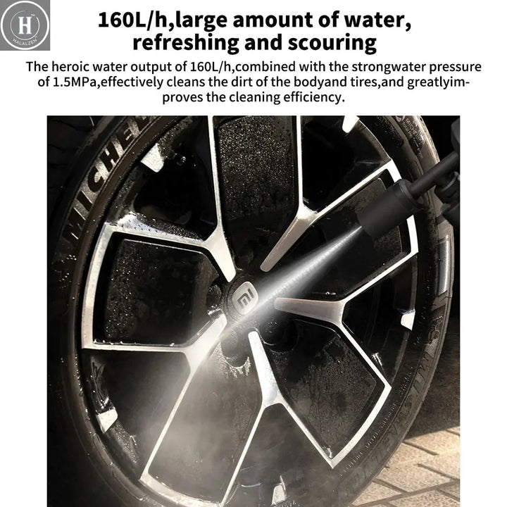 Xiaomi Mijia Wireless Car Washer 2 160L/h Large Water Volum Efficient Flushing High Pressure Portable Wireless cleaning HALALZEN