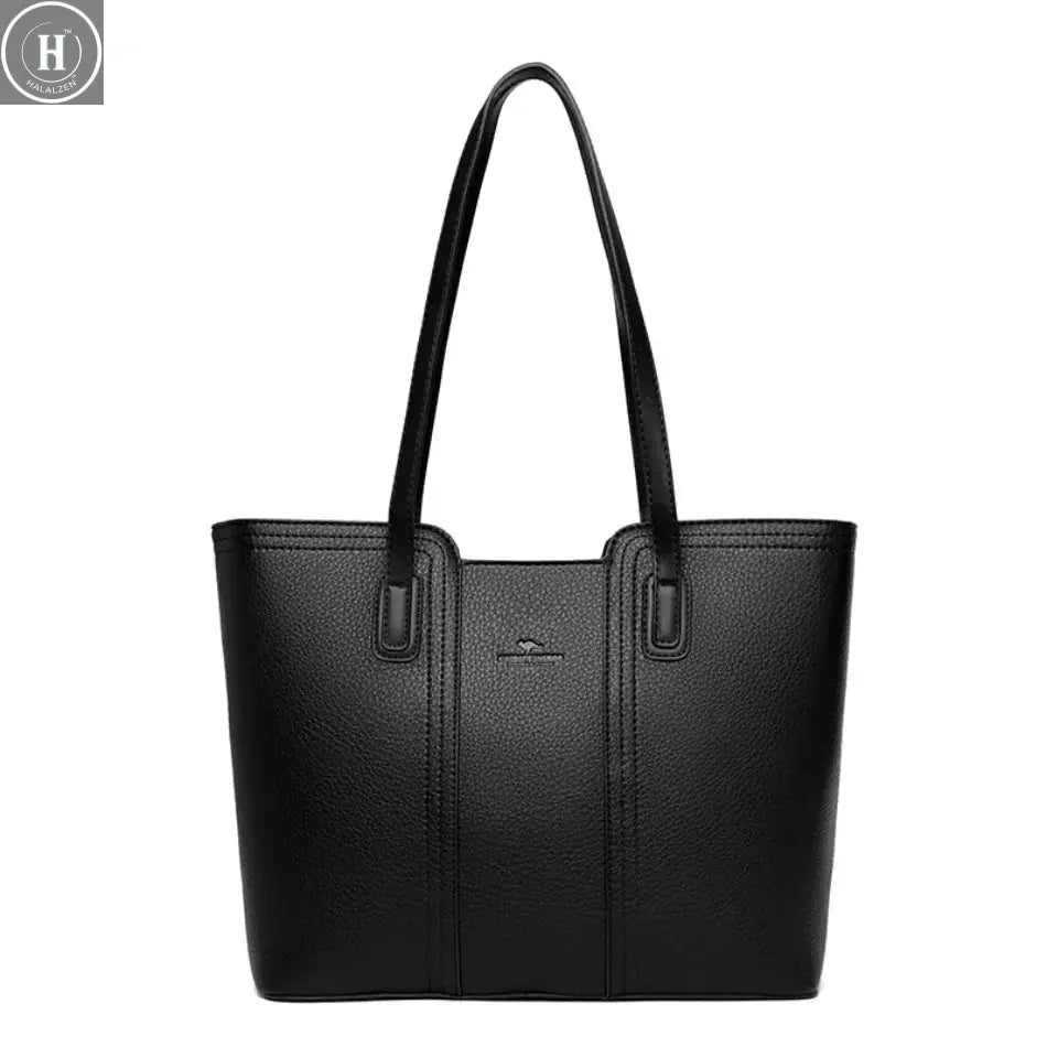 Genuine Brand Women Bags Designer High Quality Soft Leather Large Women 2024 Shoulder Bag Messenger Handbag Shopping Messenger HALALZEN