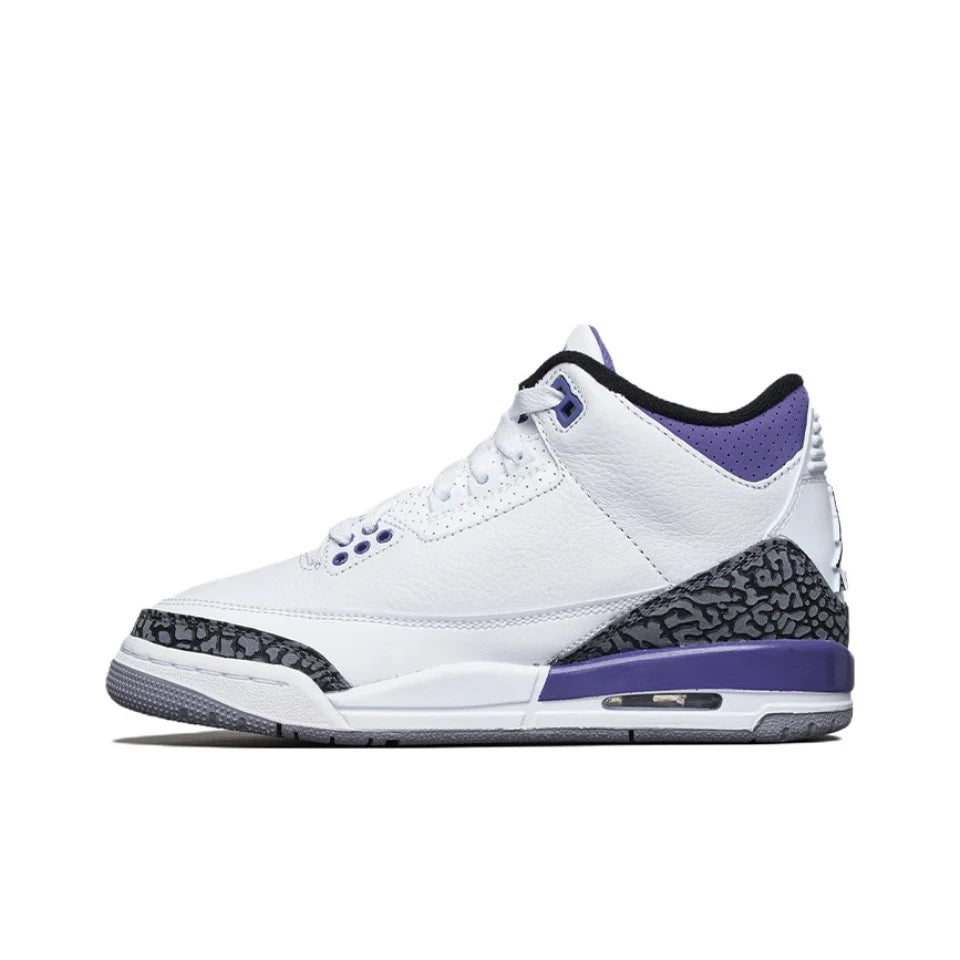 Original Air Jordan 3 “White Cement" GS Size For Women Classic Casual Retro Basketball Sneakers