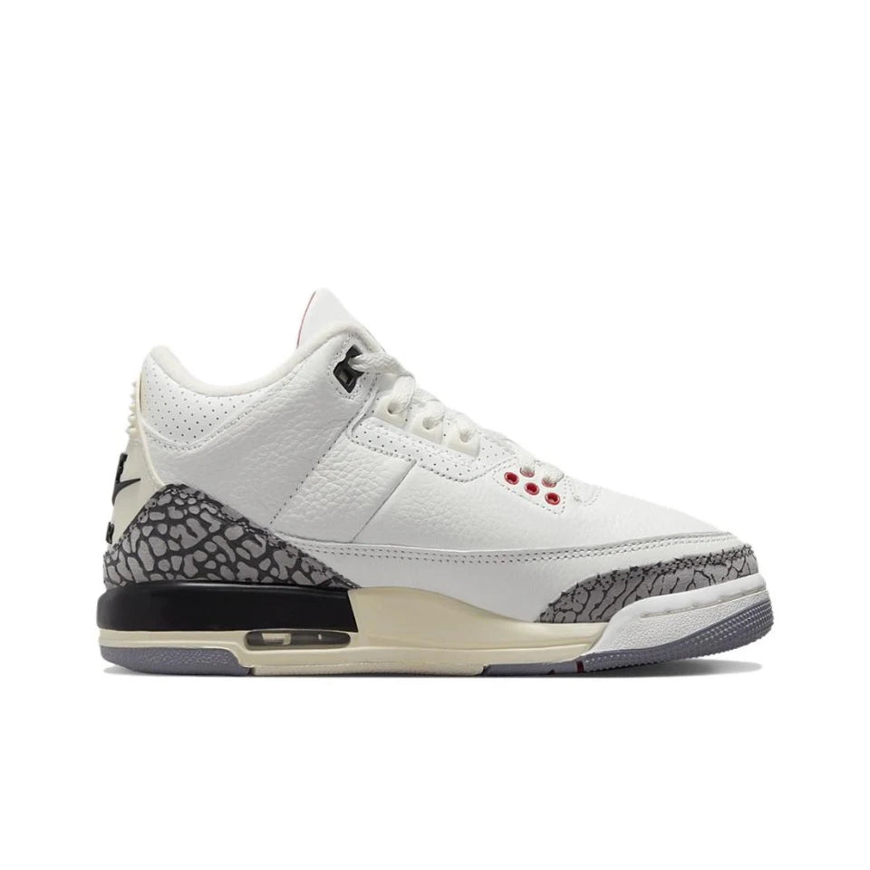 Original Air Jordan 3 “White Cement" GS Size For Women Classic Casual Retro Basketball Sneakers