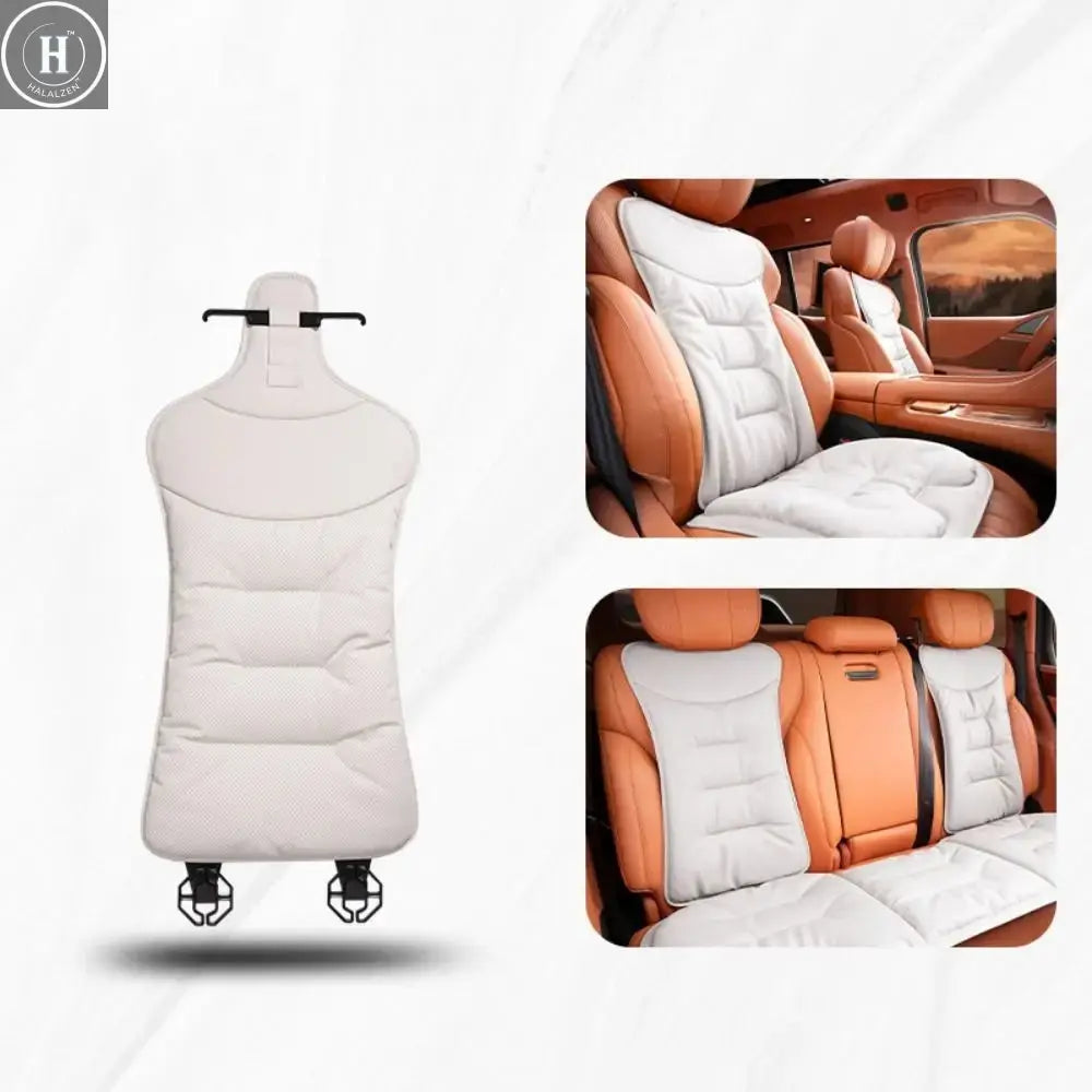 Non-slip Car Leather Cushion Soft Good Breathability Ventilated Four-season Cushion Universal Cotton Auto Seat Cushion Travel HALALZEN