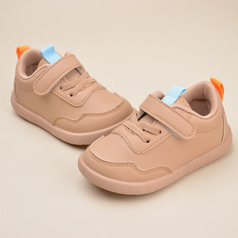 New Arrival Unisex Daily Outdoor Non-slip Lightweight Comfortable White Sneakers Toddlers First Walking Shoes EK9S101/220